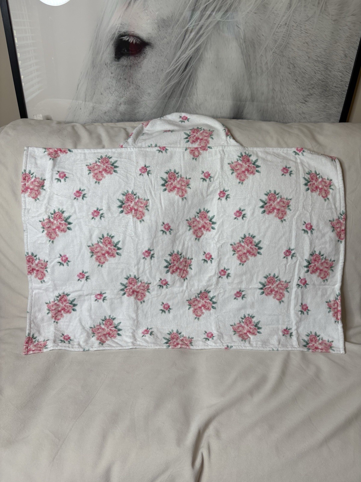 Pottery Barn LoveShackFancy Monogram Baby Hooded Towel
