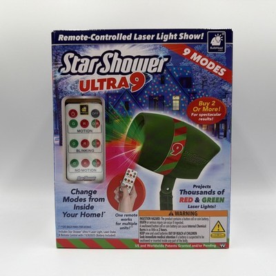 Star Shower Ultra 9 Remote-Controlled Laser Light Show - 9 Modes *AS SEEN ON TV*