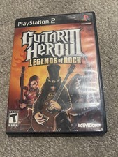 Guitar Hero III Legends of Rock PS2, CIB, with Manual, Tested & Working