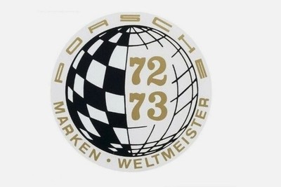 Genuine Porsche Window Decal 72 73 Marken Weltmeister World Champion 91170110304