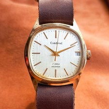 Orologio Uomo Vintage Cardinal 2614.H Orologio da Polso Meccanico Sovietico 17 Jewels