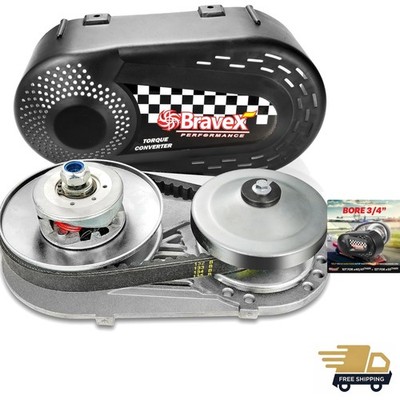 Robust Complete Torque Converter for Small Engines - Ideal for Go-Karts & ATVs