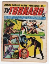 1967 CITY MAGAZINES TV TORNADO #13 GREEN HORNET, FLASH GORDON, TARZAN RARE UK