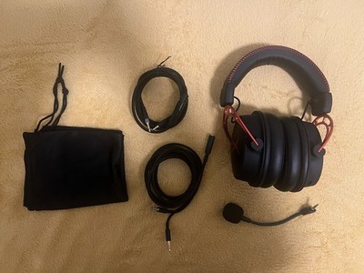 Hyper x Cloud Alpha Wired Over-Ear Gaming Headset Black/Red