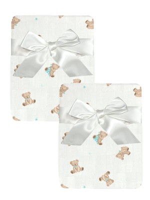 2-Pack 100% Cotton Muslin Swaddle Blanket (47'' x 47''), Soft, Breathable & Lig...