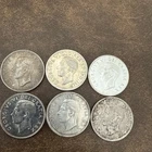Lot Of 6 Canadian Silver Dollars 80% Silver King George! 39,49, 50,51, (2) 52