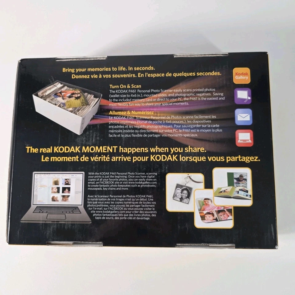 Escáner fotográfico personal Kodak P461 escaneo rápido fotos, diapositivas y negativos Foto 3 de 4