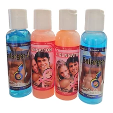 2 X-Sensation & 2 Enlarger-X Intimate Gel Duo Tingling Topical Oil for Couples