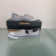 New & Rare Converse All Star Ballerina Ballet Dance Slip on Wolf Grey UK 5
