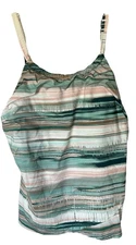 Jantzen swim tankini top UPF 50 women’s size 6 NWT Built In Bra Multicolor