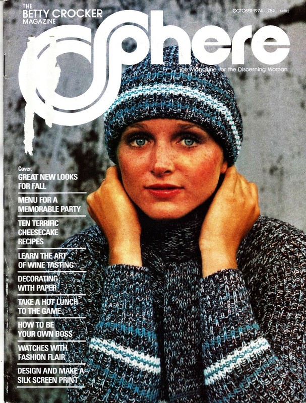 Vintage Betty Crocker Sphere Magazine Oct 1974.Unique recipes, crafts, articles