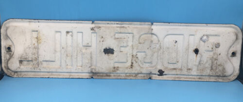 Vintage Ridge Hill Street Sign Heavy Gauge Metal. Patina - Picture 2 of 4