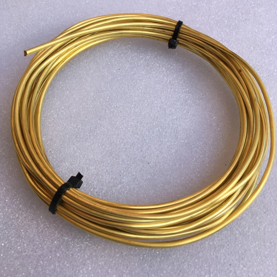 5, 30, 50mtr x 2mm Brass Wire Bare Uncoated Crafts Model Jewellery Hobbies Solid - image 2 of 4