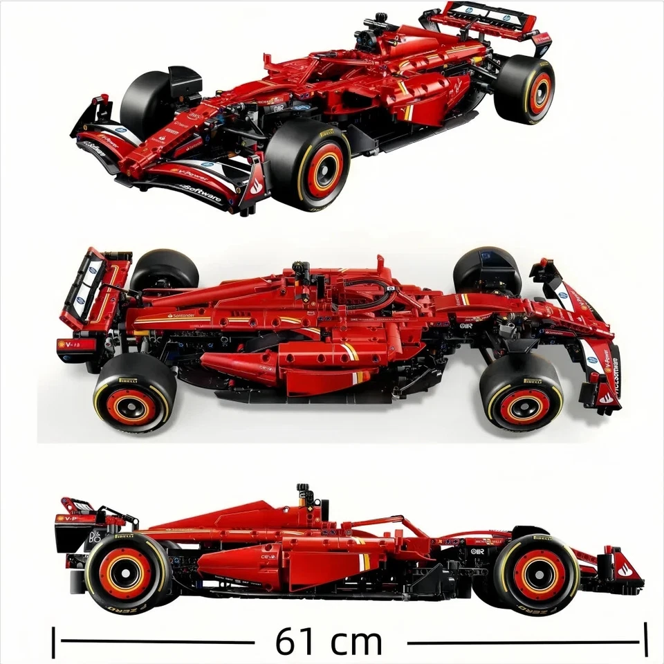 *NEW* 42207 MOC Ferrari SF-24 F1 Car Building Blocks 1361pcs Technic 2025 - Image 2 of 4