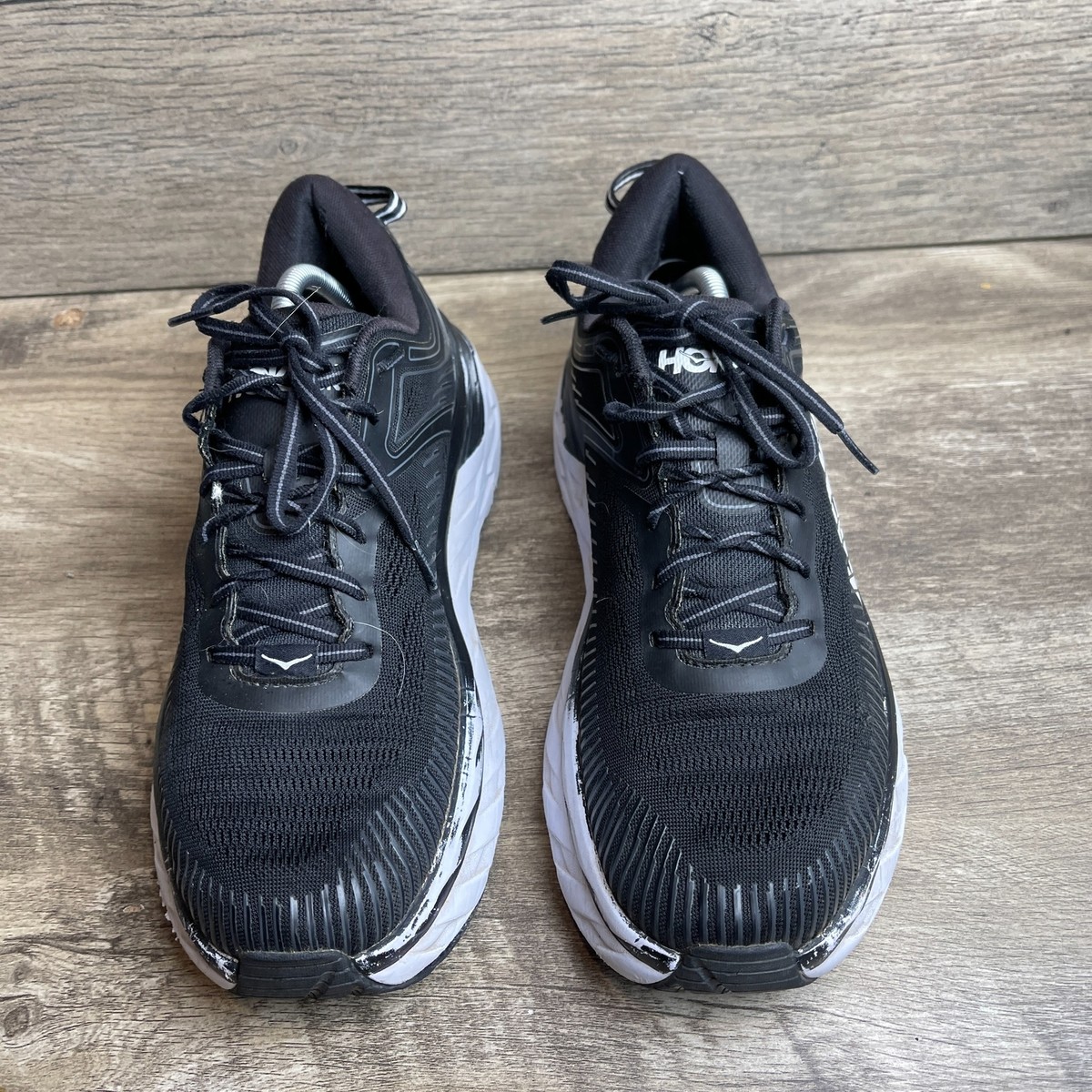 Size 11 - Hoka One One HOKA Bondi 7 Black White for sale online | eBay