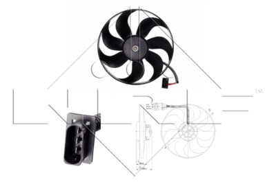 NRF 47204 Fan, Radiator for Audi, Seat, Skoda, VW