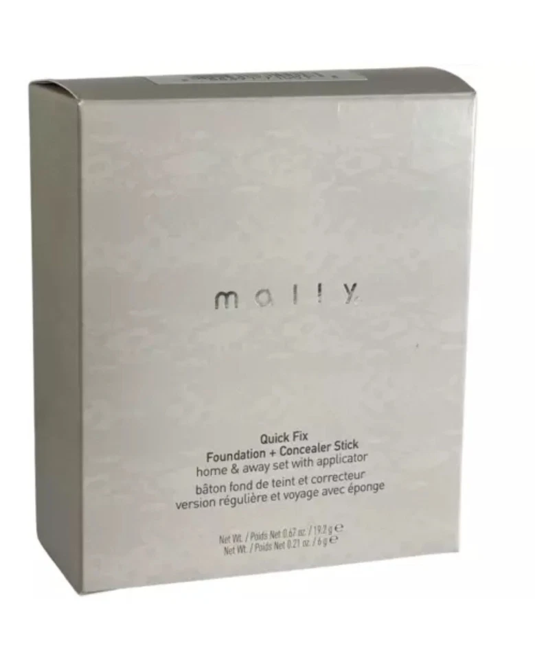NIB Mally Quick Fix Foundation Plus Concealer Stick Home Away Kit Fair - Image 4 of 4