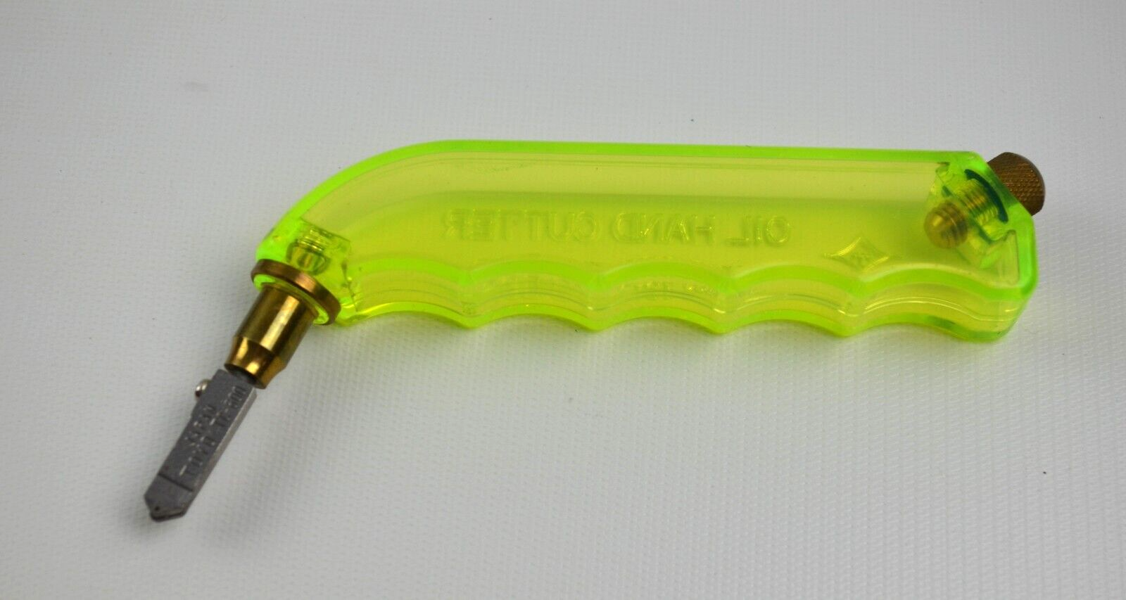 Vintage Toyo Yellow Oil Hand Cutter Glass Cutter Mod/ TC600 Made in