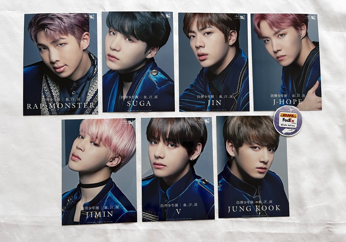 BTS Blood Sweat & Tears Official CD 4 Types Photos Box complete