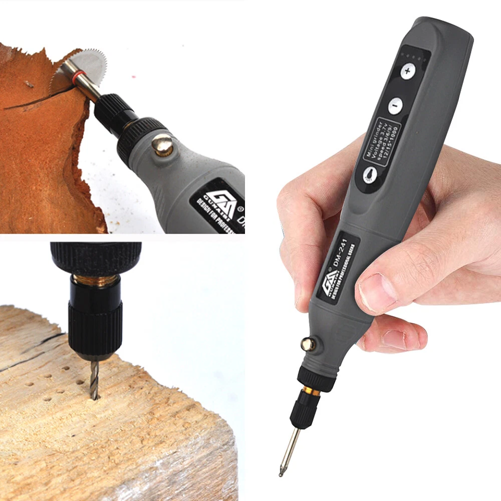 Cordless Electric Mini Grinder Drill USB Engraver Pen Engraving