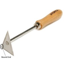 Stortz Round End Triangle Paint Scraper #351-A