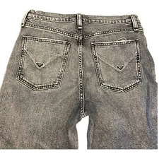 Hudson Holly High Rise Straight Leg Denim Jeans Size 29 Gray
