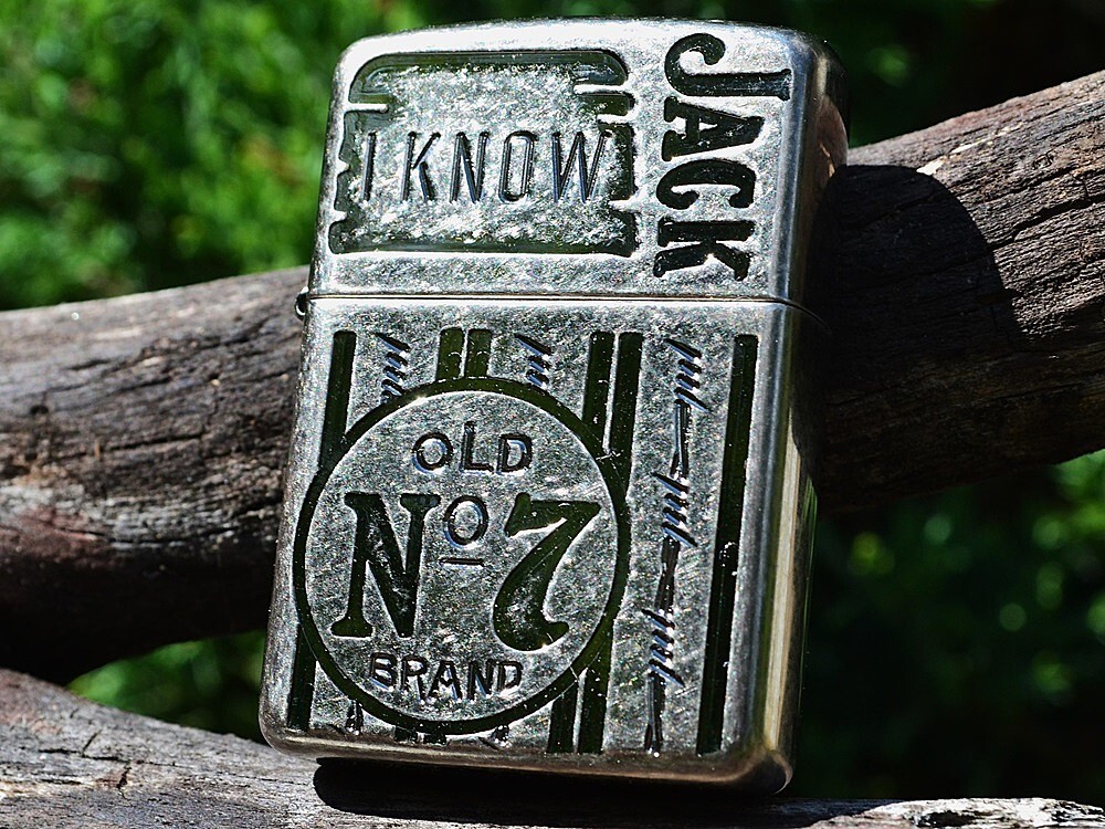 Jack Daniels Zippo Lighter - I Know Jack - Armor Case - Old No. 7 - Super Rare