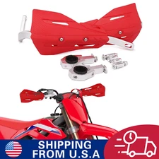 Dirt Bike Handguards Universal Hand Guards for Dirt Pit Bike Motorcycle ATV Red