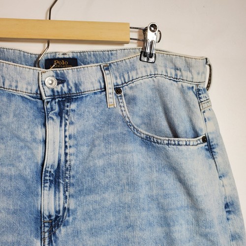 Polo Ralph Lauren Damen O Wide Leg Light Wash Jeans GR. 33 - 35"x33" -14" Rise - Bild 5 von 15