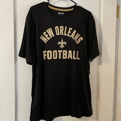 NFT NWT New Orleans Football Black Shortsleeved Tee Shirt Large L