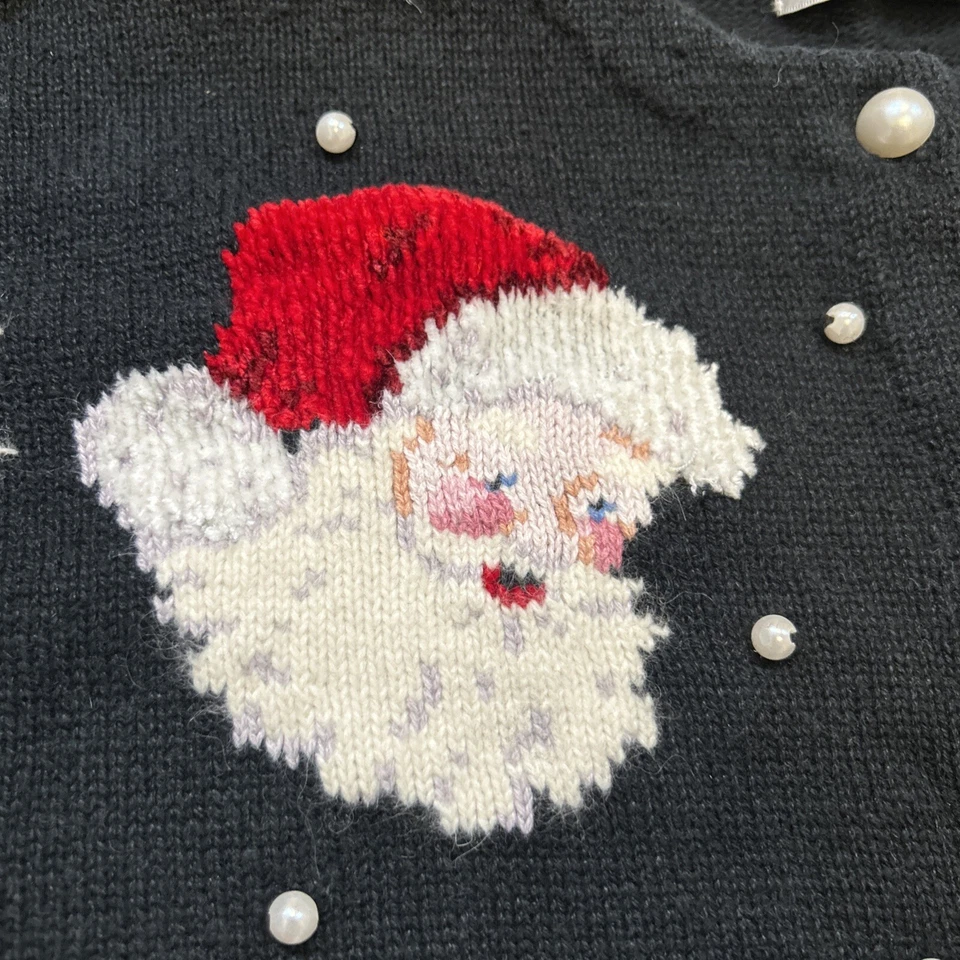 Design Options By Philip & Jane Gordon Christmas Santa Holiday Cardigan Sweater - Image 3 of 4