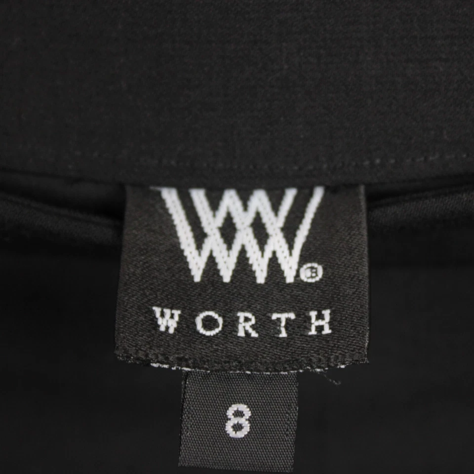 WORTH Women's Bootcut Dress Pants Size 8 Solid Black Inseam 33 in - Image 2 of 4