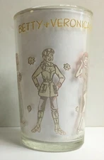 Vintage Archie's Comics 1973 Jelly Glass - Betty & Veronica Fashion Show (100017
