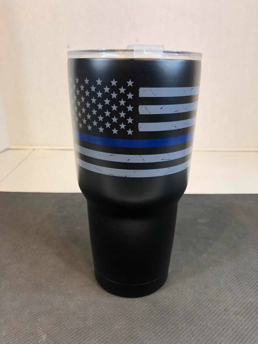 Thin Blue Line Tumbler 30oz New