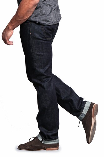 Men's Made in USA Straight Fit Denim Premium Selvedge Jeans Pants -M527SV-B1D7 - Picture 10 of 40