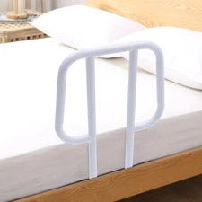 Bed Rail for Senior Elderly Adult Bed Side Handle Hand Rail Handicap White 100kg