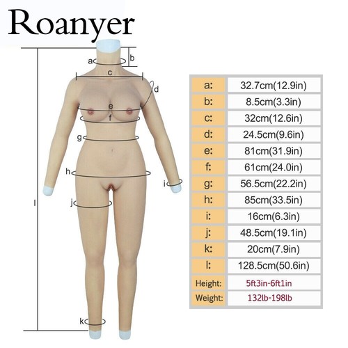 Roanyer Crossdresser Suit With Arms D Cup Breast Form Drag Queen Transgender - Picture 2 of 11
