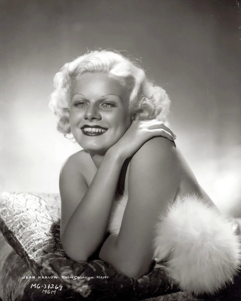 Jean Harlow 8X10 Photo Blonde Bombshell Hollywood sex symbol