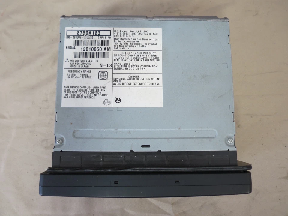 ✅ 09-10 Mitsubishi Outlander Navegación GPS Radio Medios Pantalla de Información 8750A183 Foto 2 de 4