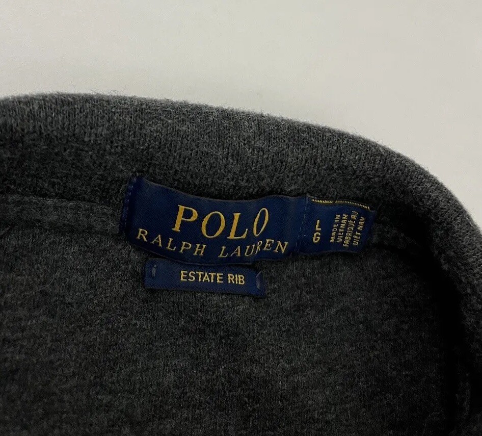 Polo Ralph Lauren Solid Gray Pull Over Quarter Zi… - image 4