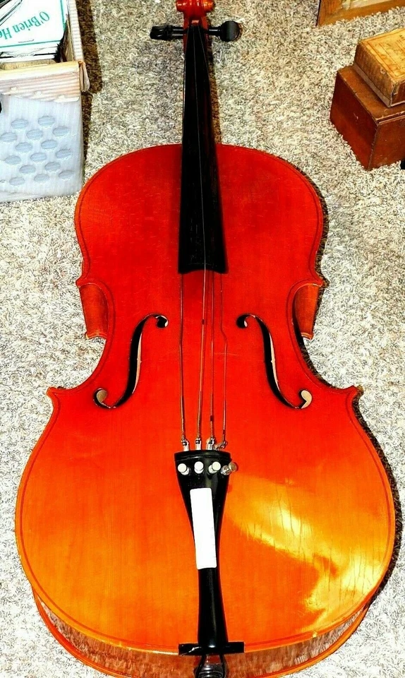 This Karl Knilling cello has an inner label stating it is Made in Germany.  No. - Image 3 of 4