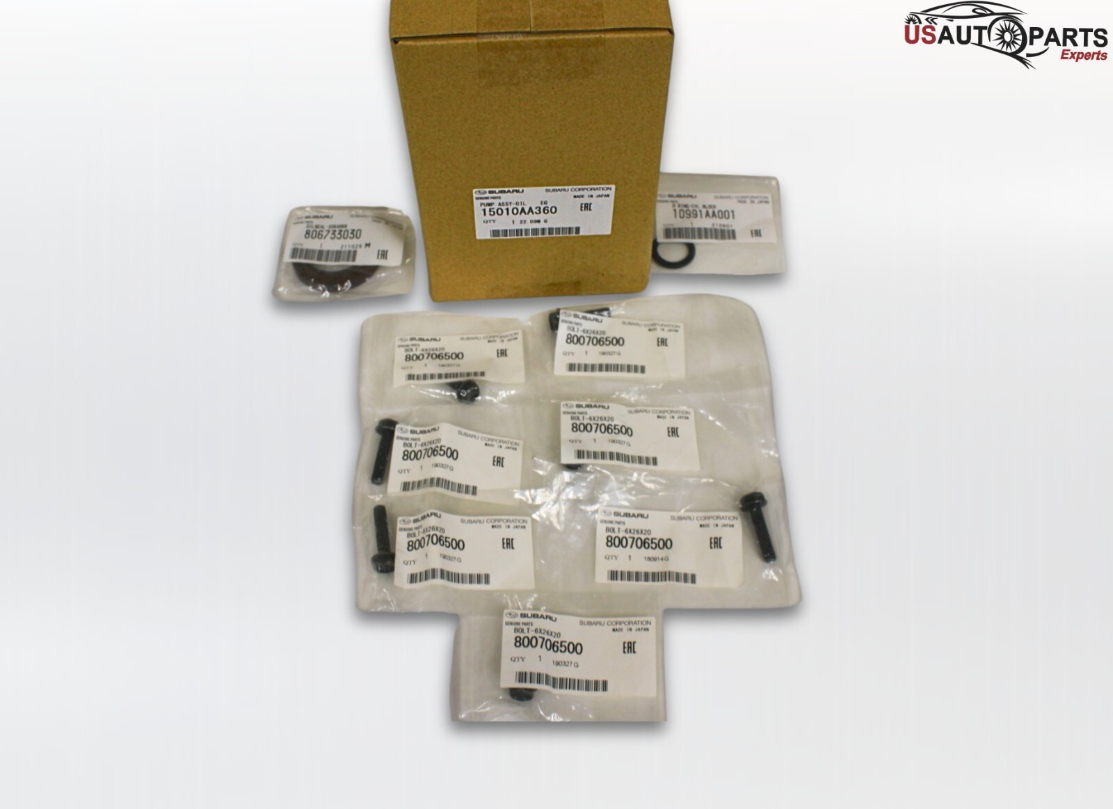 GENUINE SUBARU OIL PUMP 11 MM & BOLTS & SEALS FOR IMPREZA WRX STI 2.5L 1996-2021