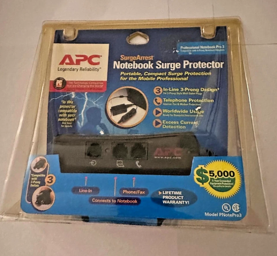 APC SurgeArrest Notebook Surge Protector - Model PNotePro3 Brand New - Image 4 of 4