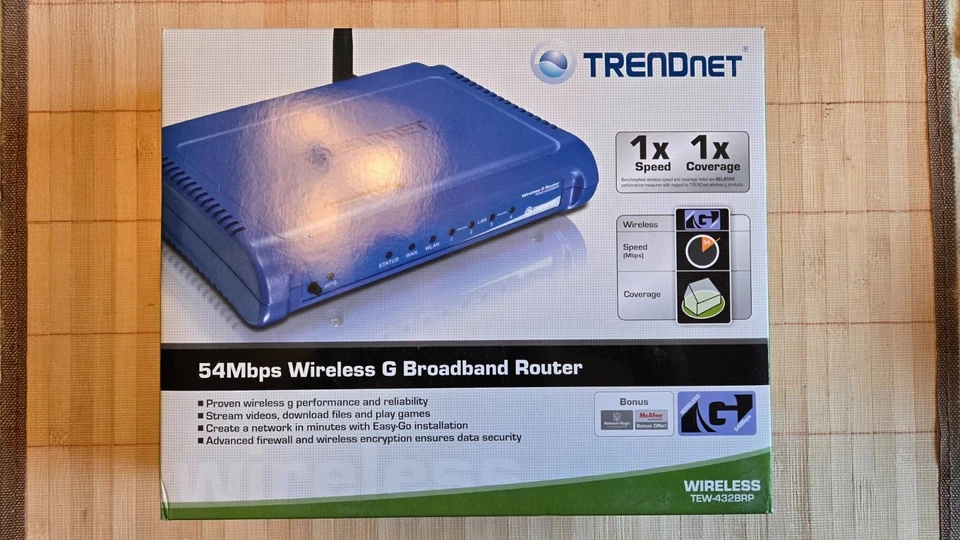 TRENDnet 54Mbps Wireless G Broadband Router (TEW-432BRP) - Image 2 of 2