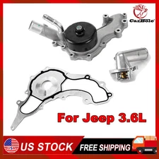 Water Pump + Thermostat Kit For 2011-2016 Chrysler Dodge Jeep 3.6L V6 145-0002