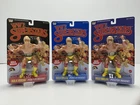 Set of 3 Hulk Hogan LJN Retro figures Black Blue & Violet Cards WWE WWF lot moc