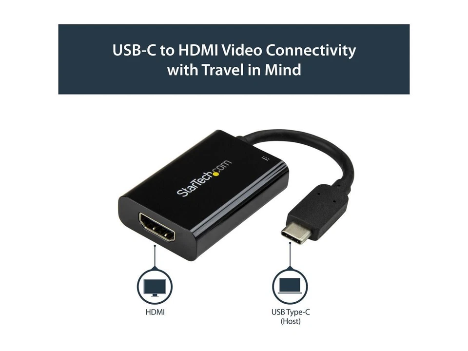 StarTech.com CDP2HDUCP USB-C to HDMI Adapter - 4K 60Hz - Thunderbolt 3 - Image 4 of 4