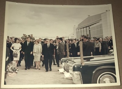 RARE Original Type 1 John F Kennedy 11/21/63 San Antonio Photo JFK Assassination