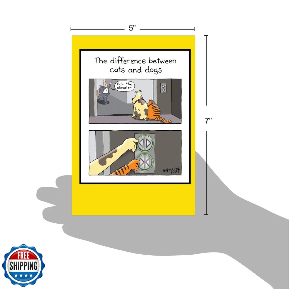 NobleWorks - 1 Funny Card for Happy Birthdays - Hilarious Cartoon Notecard wi - Image 3 of 4