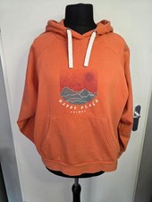 Animal 100% Organic Cotton "Happy Place" Hoodie Burnt Orange - UK 10